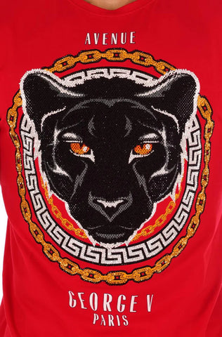 Men AVENUE GEORGE V PAIRS Curious Panther T-shirt