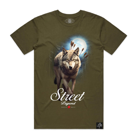Men HASTA MUERTE Legend Wolf T-Shirt