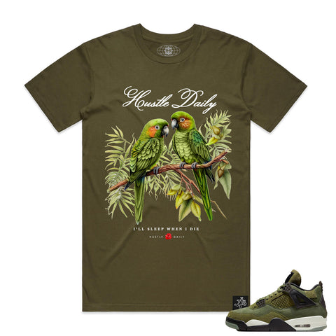 Men HASTA MUERTE Tropical Birds T-Shirt