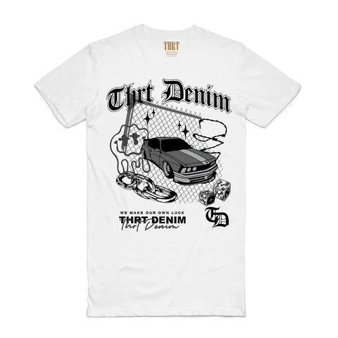 Men THRT DENIM Noir T-Shirt OD