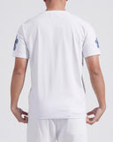 Men ROKU STUDIO Denim Patch Tear T-Shirt