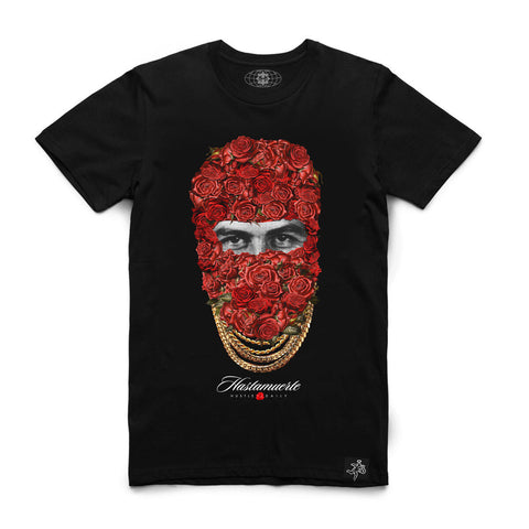 Men HASTA MUERTE PB Rose Mask T-Shirt