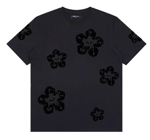 Men ROKU STUDIO Rhinestone Tear T-Shirt