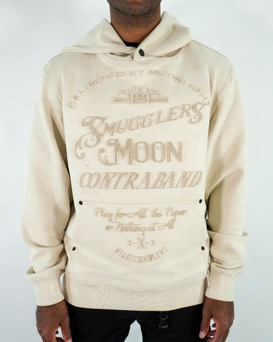 Men SMUGGLERS MOON Faux Suede Hoodie