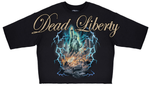 Men ROKU STUDIO Dead Liberty Chaos Cropped Drop T-Shirt