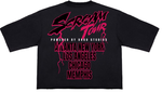 Men ROKU STUDIO Scream Tour Drop Shoulder Cropped T-Shirt