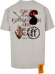 Men FORGOTTEN FACES Cross My Heart Red Snake T-Shirt