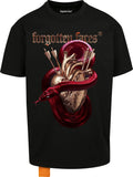 Men FORGOTTEN FACES Cross My Heart Red Snake T-Shirt