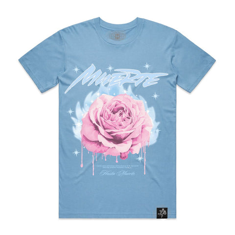 Men HASTA MUERTE Watercolor Rose T-Shirt