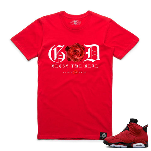 Men HASTA MUERTE Rose God Bless The Real T-Shirt