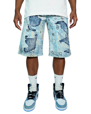 Men SMUGGLERS MOON Thread-Stitched Short
