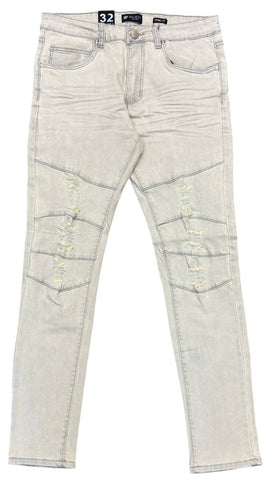 Men WAIMEA Skinny Rip And Repair Jeans