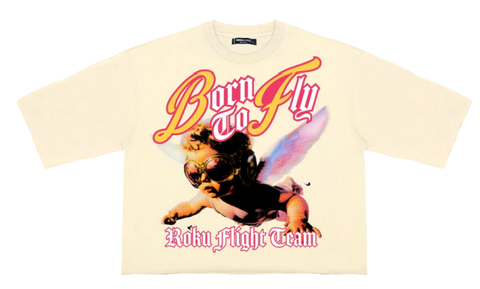Men ROKU STUDIO Born To Fly Cropped Drop Shirt
