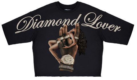 Men ROKU STUDIO Diamond Lover Cropped T-Shirt