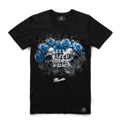 Men HASTA MUERTE Twin Skull T-Shirt