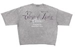 Men ROKU STUDIO Enzyme Washed Elegant Rain Cropped T-Shirt