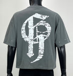 Men FIFTH LOOP Gothic Heavy Weight Cropped T-Shirt