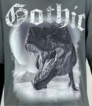 Men FIFTH LOOP Gothic Heavy Weight Cropped T-Shirt