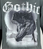 Men FIFTH LOOP Gothic Heavy Weight Cropped T-Shirt