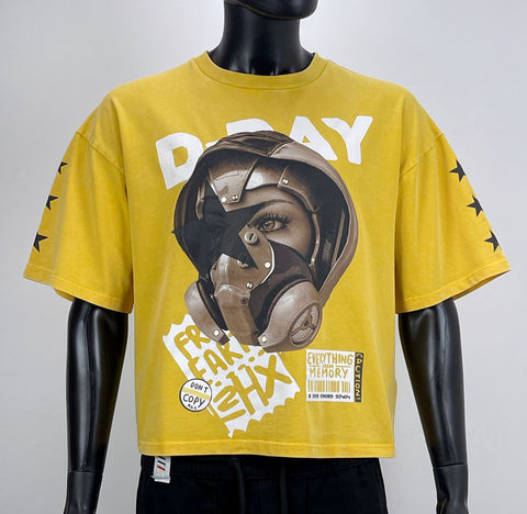 Men FIFTH LOOP D-Day Heavy Weight Cropped T-Shirt