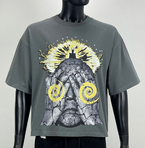Men FIFTH LOOP Foresight Heavy Weight Cropped T-Shirt