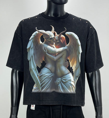 Men FIFTH LOOP Eternal Heavy Weight Cropped T-Shirt