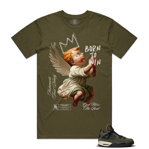 Men HASTA MUERTE Born To Win Angel Crown T-Shirt
