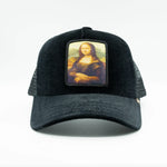 Men GOLD STAR Mona Lisa Velvet Trucker Hat