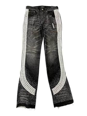 Men KINDRED Stripe Relax Rhinestone Stacked Jeans