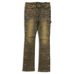 Men KINDRED Waxed Rhinestone Stacked Jeans