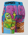 Men PSD Rick & Morty Pickle Trip Boxer