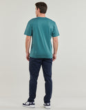 Men LACOSTE Cotton Contrast Print & Badge T-Shirt