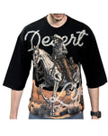 Men KINDRED Desert Life Oversize Crop T-Shirt