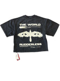 Men FIFTH LOOP 'Volume' Heavy Weight Cropped T-Shirt