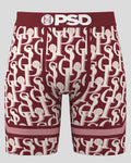 Men PSD Jacquard Wine Boxers