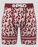 Men PSD Jacquard Wine Boxers