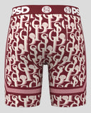 Men PSD Jacquard Wine Boxers