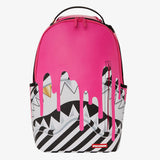 Sprayground Sharkmouth Pink Drips DLXSVF Bookbag