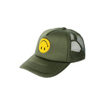 Men MARKET Smiley Upside Down Trucker Hat