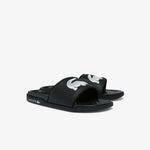 Men LACOSTE Croco Dualiste Synthetic Logo Strap Slide
