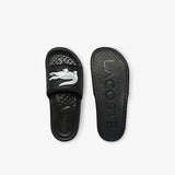Men LACOSTE Croco Dualiste Synthetic Logo Strap Slide