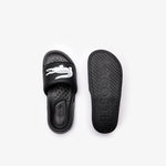 Men LACOSTE Croco Dualiste Logo Strap Slides