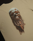 Men FORGOTTEN FACES Sand Skull T-Shirt