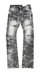Men FWRD Eyelet Denim Stack Jeans