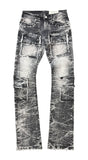 Men FWRD Eyelet Denim Stack Jeans