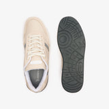 Men LACOSTE T-Clip Logo Leather Sneakers