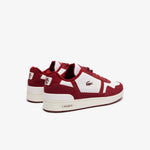 Men LACOSTE T-Clip Logo Leather Sneakers