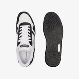 Men LACOSTE T-Clip Logo Leather Sneakers