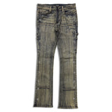 Men KINDRED Waxed Rhinestone Stacked Jeans