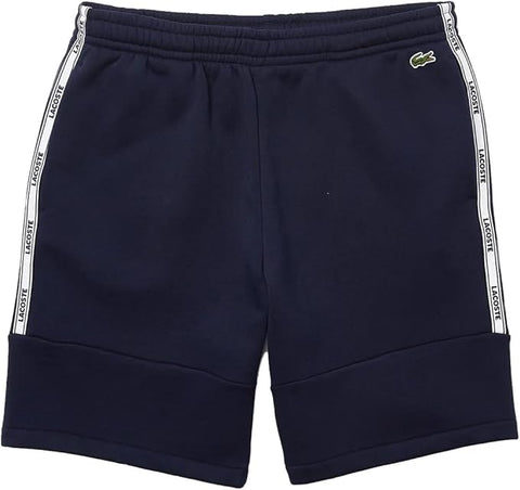 Men LACOSTE Branded Bands Cotton Fleece Blend Shorts